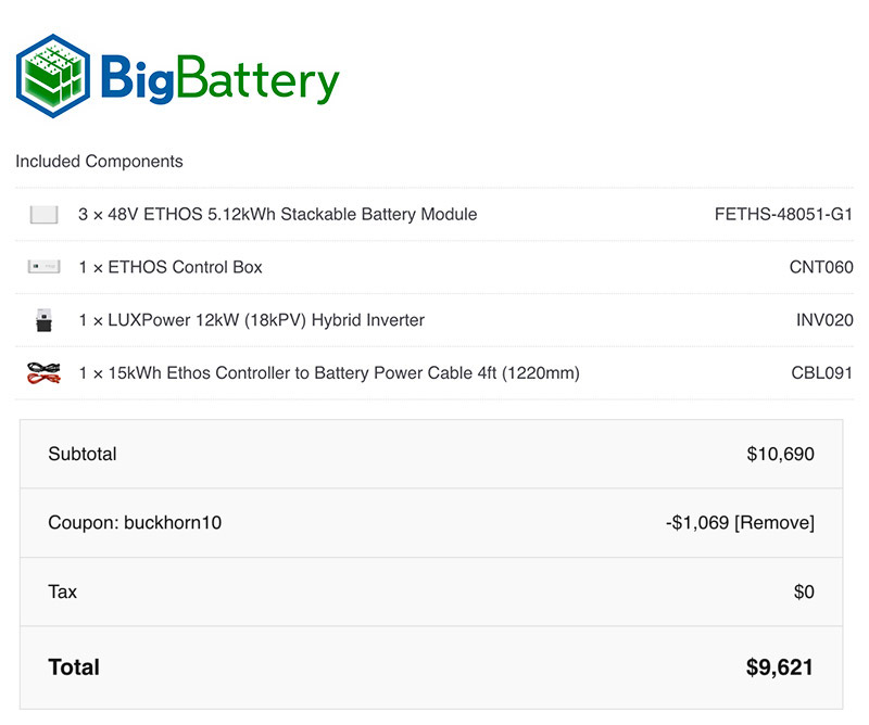 Big Battery Price Breakdown