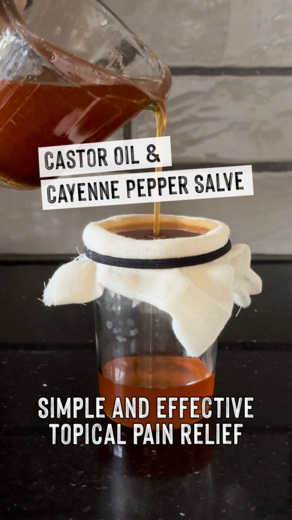 Castor Oil and Cayenne Pepper Salve