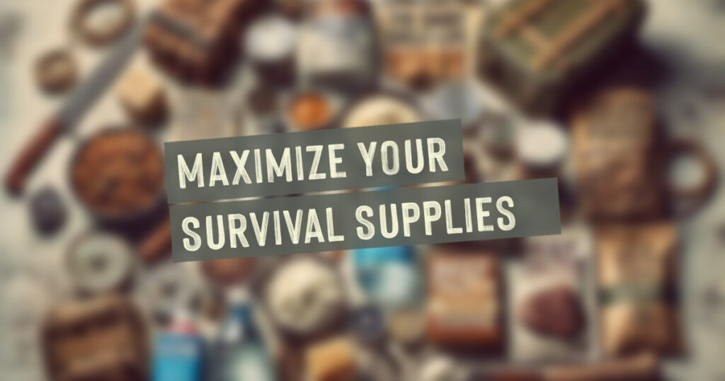 Maximize Your Survival Supplies