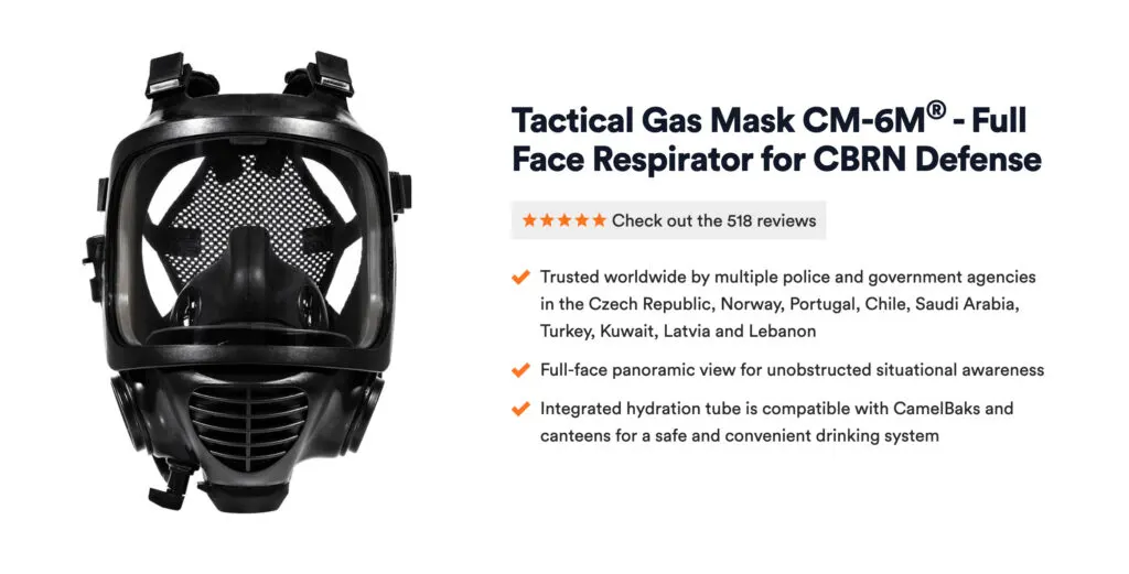 Tactical Gas Mask CM-6M