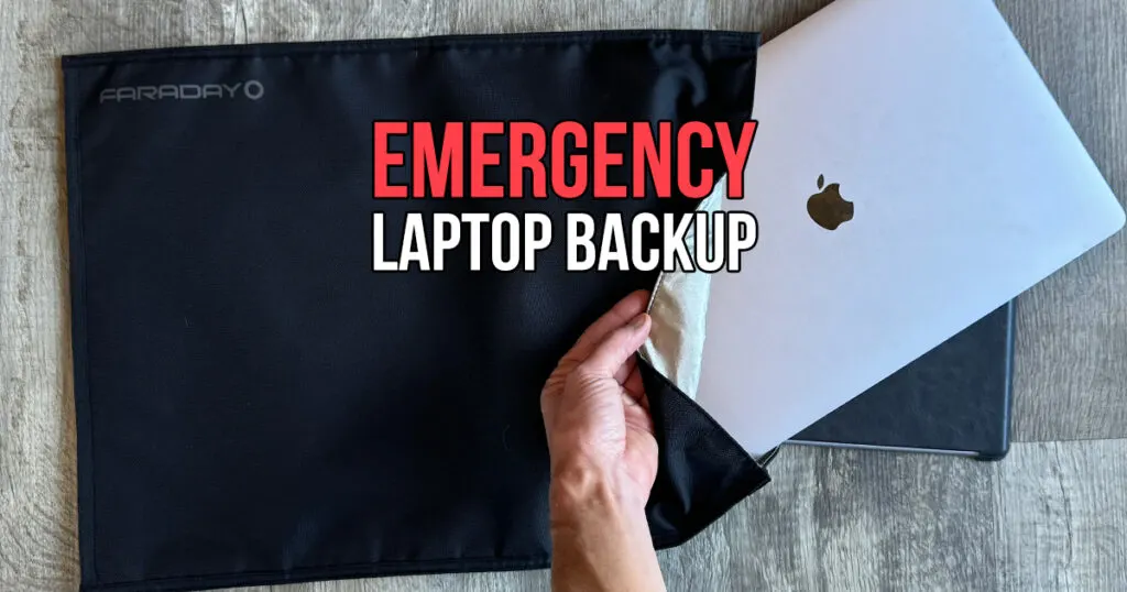 Emergency Backup Laptop: Protecting Essential Files and Entertainment in a Faraday Jacket