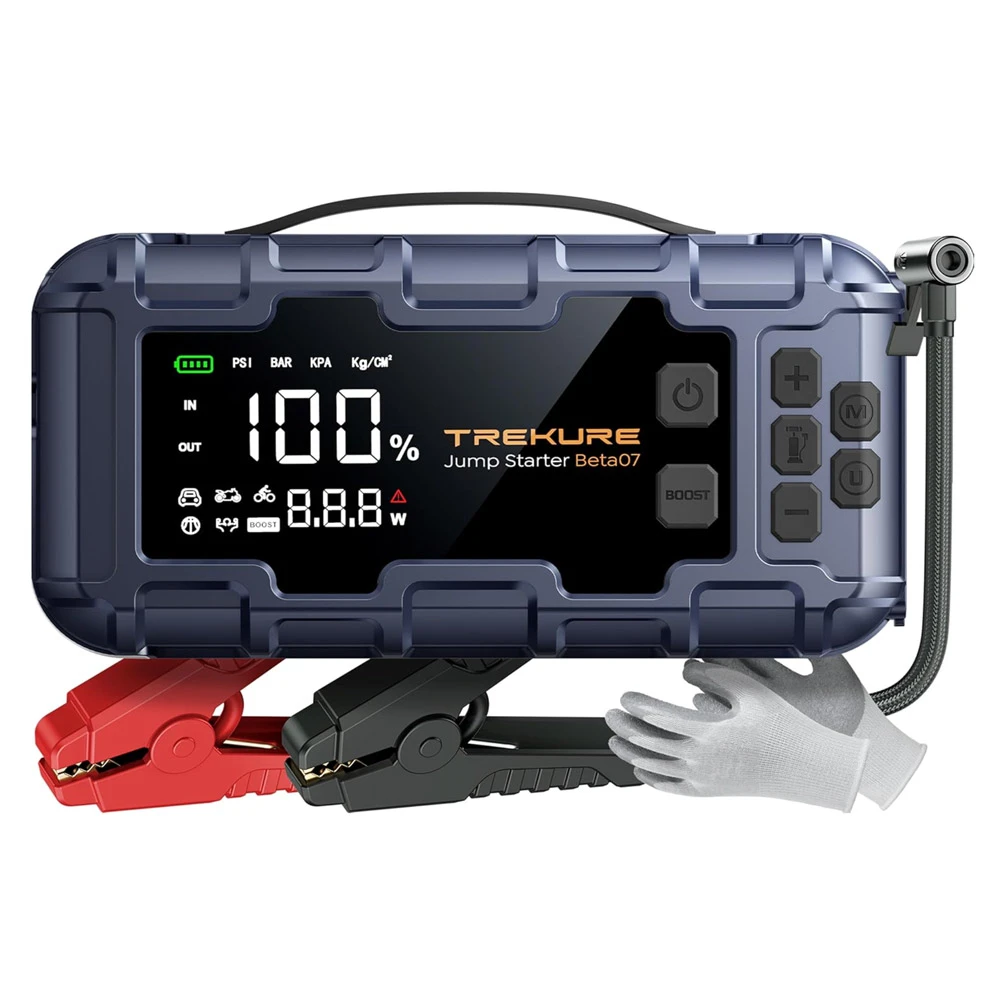 Car Battery Jump Starter with Air Compressor