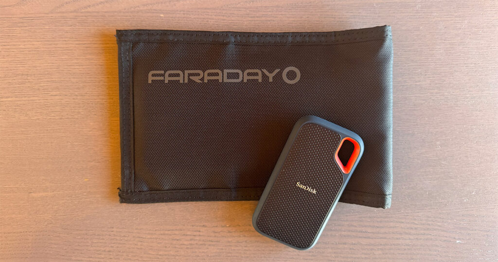 Portable SSD for Insurance and Emergency Preparedness + Faraday Jacket