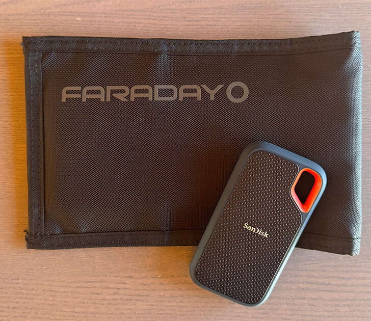 Portable SSD for Insurance and Emergency Preparedness + Faraday Jacket