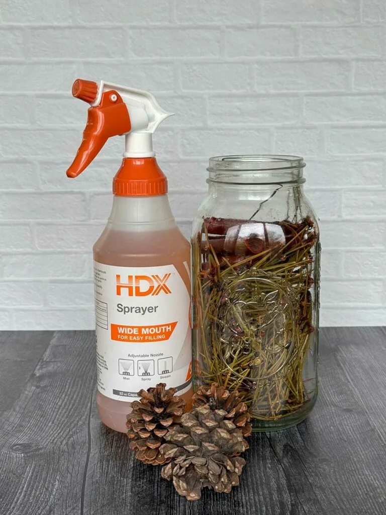 Vinegar Cinnamon DIY Pine Cleaner