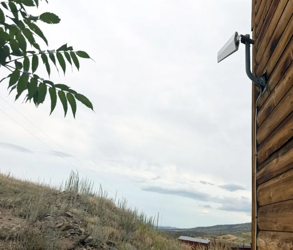 line of sight mount on the side of my house