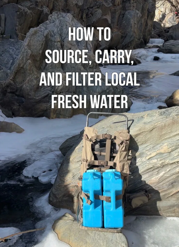 GUIDE: How to Source, Carry, and Filter Local Fresh Water