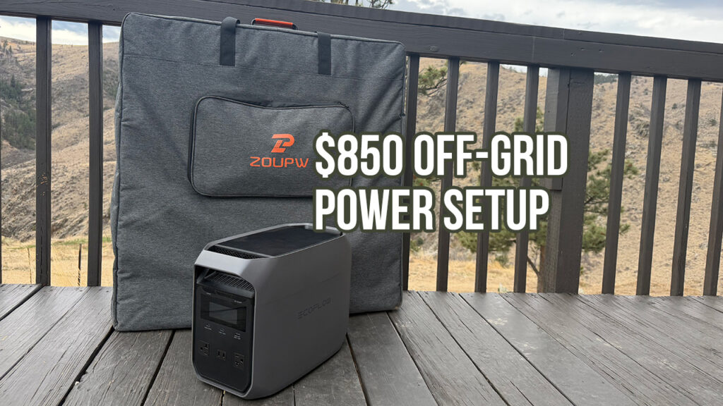 $850 Off-Grid Power Setup