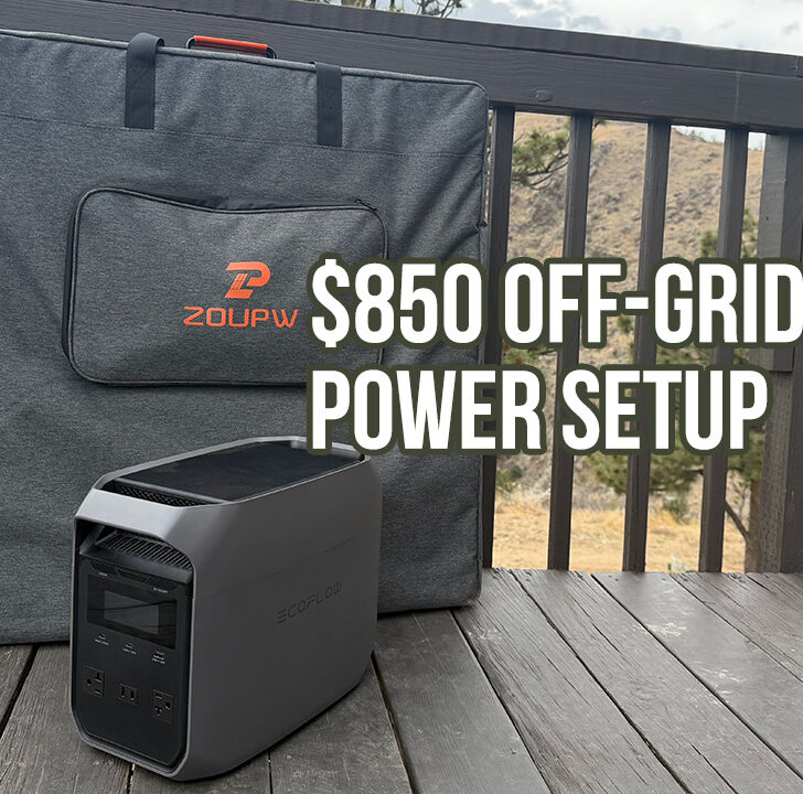 $850 Off-Grid Power Setup