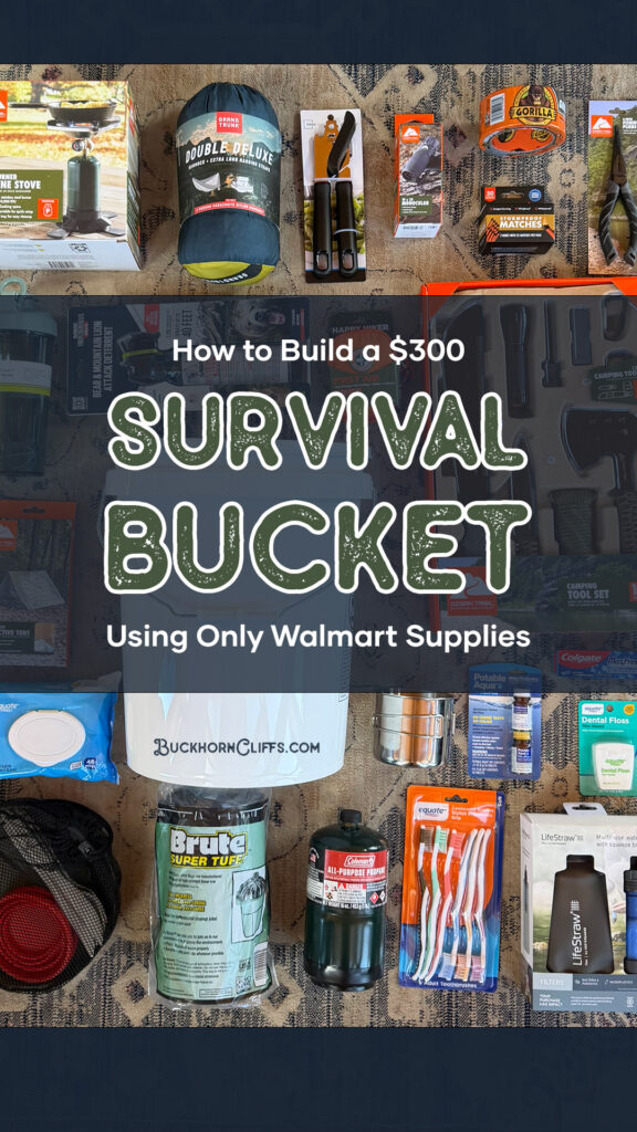 How to Build a $300 Survival Bucket Using Only Walmart Supplies