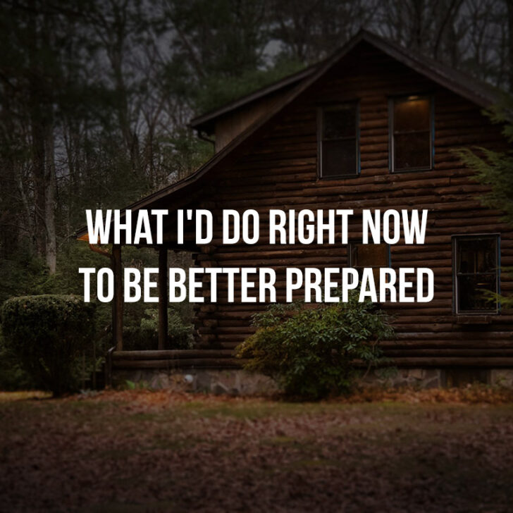 What I'd Do Right Now to Be Better Prepared