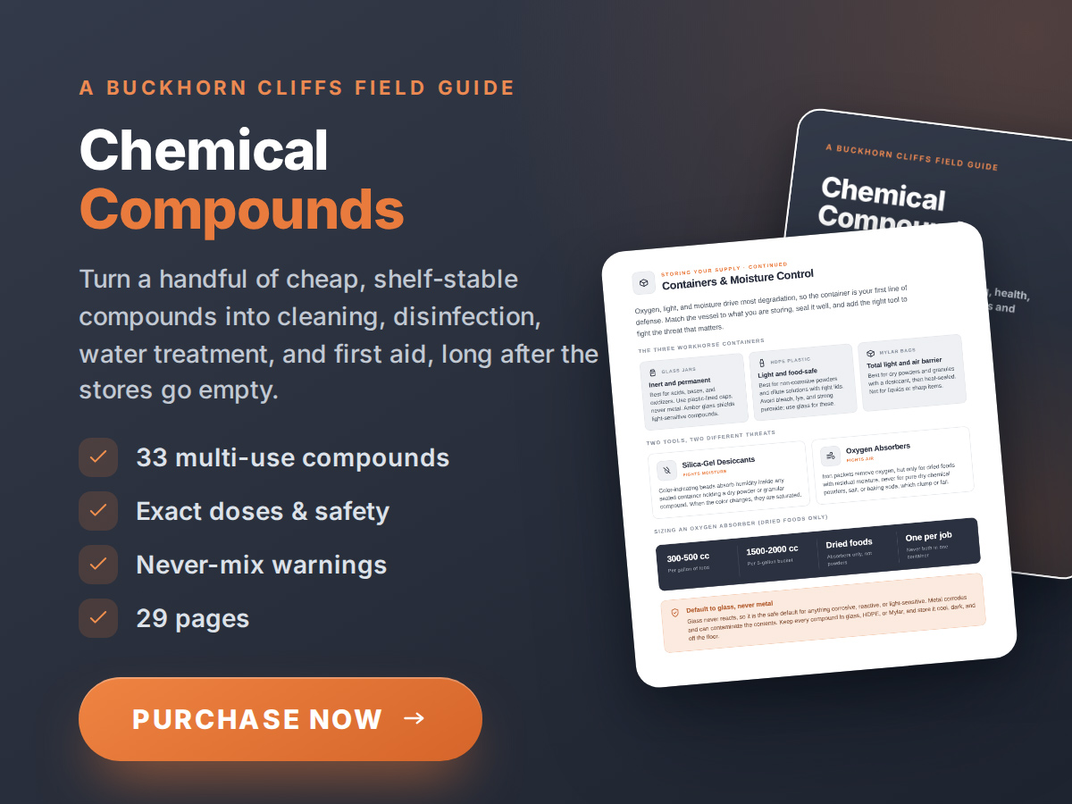 A Buckhorn Cliffs Field Guide - Chemical Compounds